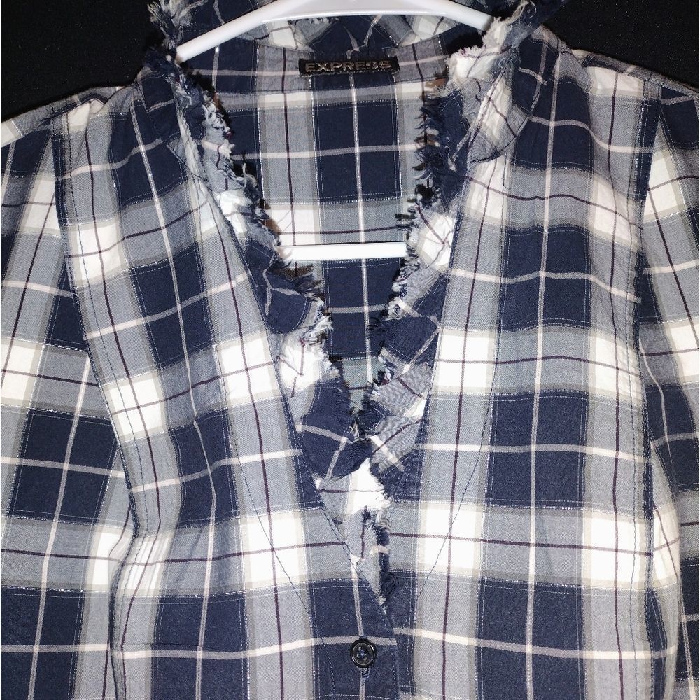 Express Plaid Blouse - Picture 4 of 4